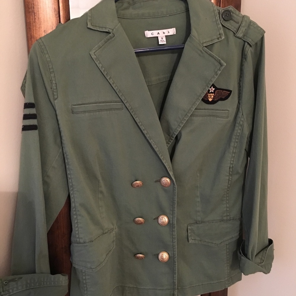 Army green CAbi military coat
